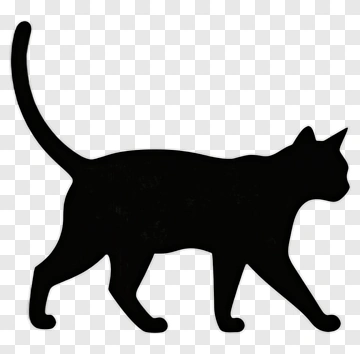 Black Cat Silhouette PNG