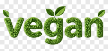 Vegan Text Made Of Grass And Leaves PNG