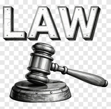 Law Gavel And Text PNG