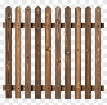 Wooden Fence Panel PNG
