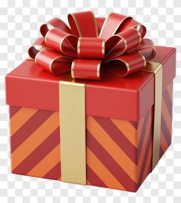 Red Gift Box With Ribbon PNG