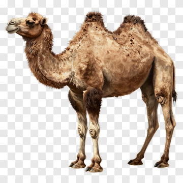Realistic Camel Standing PNG