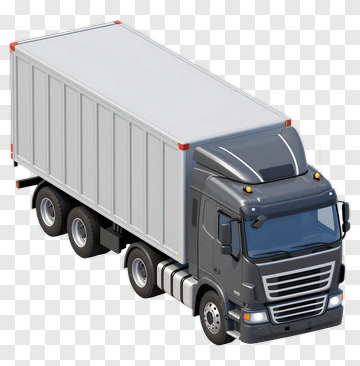 3D Delivery Truck PNG