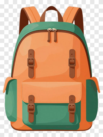 Colorful Backpack PNG