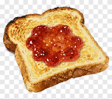 Toast With Jam PNG