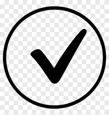 Black Check Mark Inside A Circle PNG