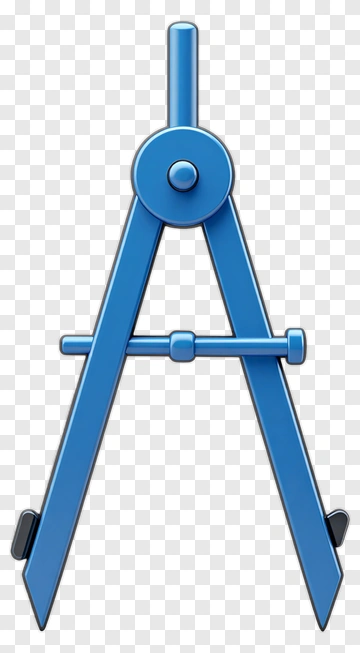 Blue Compass Tool PNG