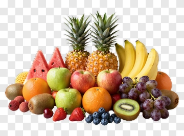Colorful Fruit Arrangement PNG