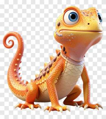 Cartoon Gecko PNG