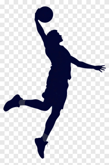 Basketball Player Jumping To Dunk A Ball PNG