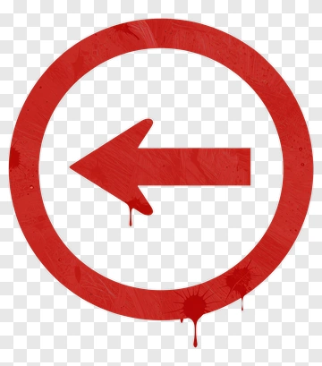 Red Circular Arrow Symbol PNG