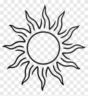 Sun Icon With Rays PNG