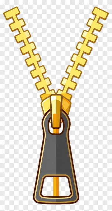 Cartoon Zipper PNG