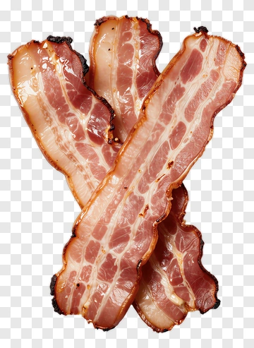 Cooked Bacon Strips PNG