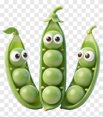 Cartoon Peas In A Pod PNG