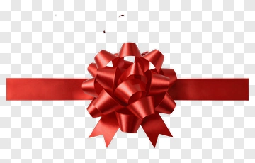 Red Gift Bow PNG