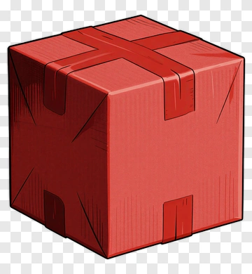 Red Gift Box PNG