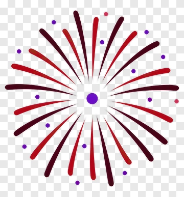Colorful Firework Explosion Design PNG