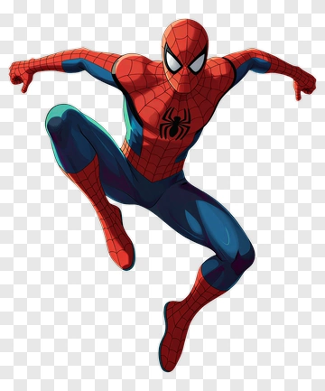 Spider-Man In Action Pose PNG