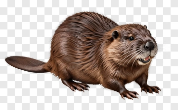 Realistic Beaver PNG