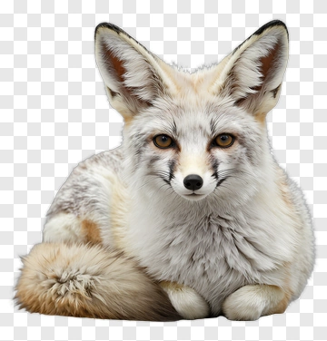 Realistic Arctic Fox PNG