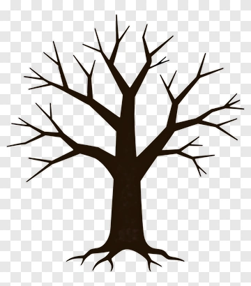 Silhouette Tree PNG