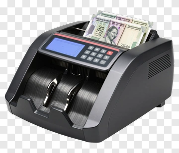 Money Counter Machine With Bills PNG