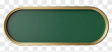 Green Framed Blank Sign PNG