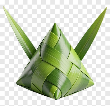 Green Leaf Basket PNG