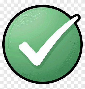 Green Check Mark Icon PNG