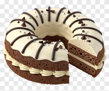 Chocolate Cake With Cream Filling PNG
