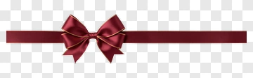 Red Ribbon Bow PNG