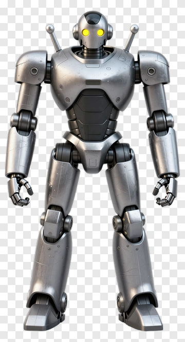 3D Robot Character PNG
