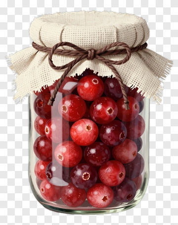 Jar Of Cranberries PNG