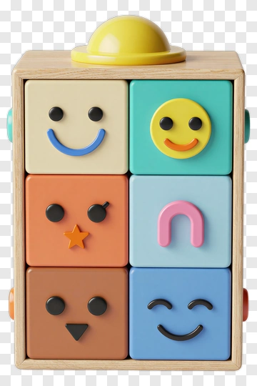 Colorful Shape Sorting Toy PNG