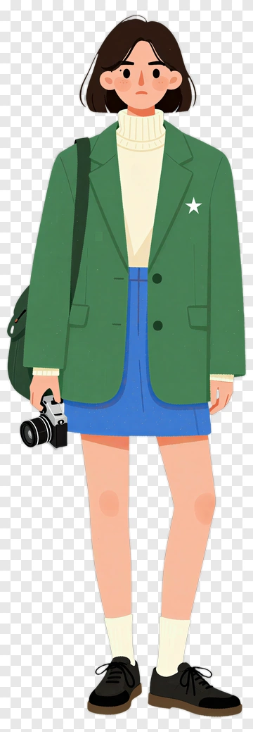 Stylish Young Woman Holding A Camera PNG