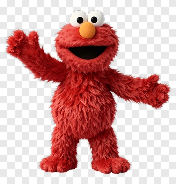 Elmo The Red Muppet Character PNG