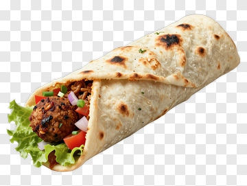 Delicious Wrap With Fresh Ingredients PNG