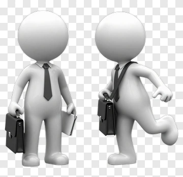 Businessman Holding Briefcase And Notepad PNG