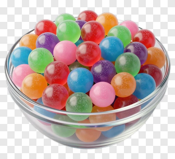Colorful Candy Bowl PNG