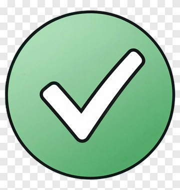 Green Check Mark Icon PNG
