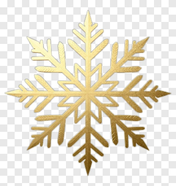 Gold Snowflake Decoration PNG