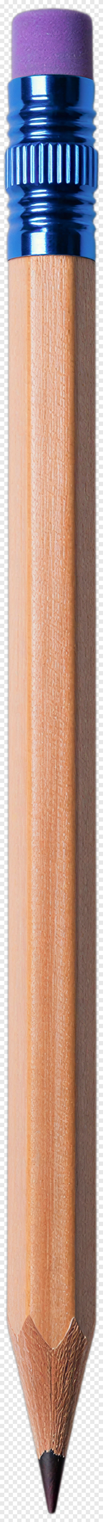 Wooden Pencil With Purple Eraser PNG