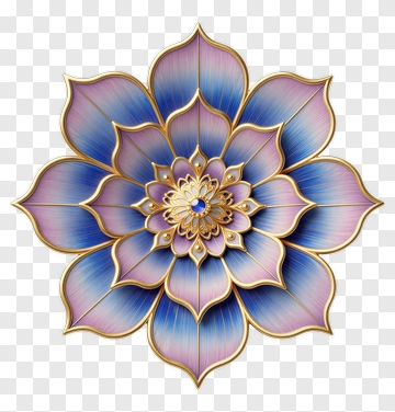 Colorful Floral Mandala PNG