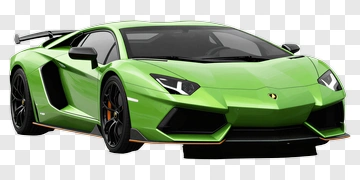 Green Sports Car PNG
