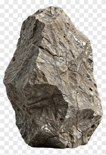 Rock With Cracked Surface PNG