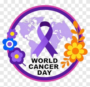 World Cancer Day Awareness Badge PNG
