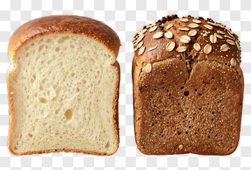 Sliced White And Brown Bread Loaves PNG