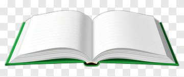 Open Book With Blank Pages PNG