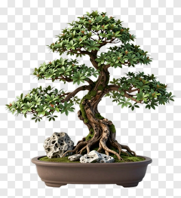Bonsai Tree In A Pot PNG